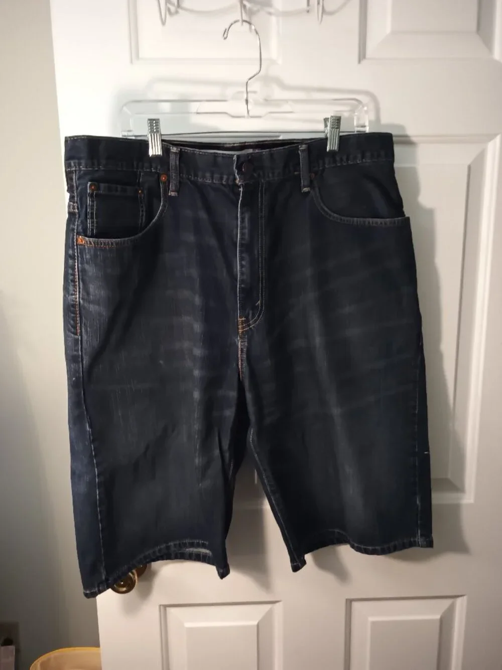 Mens Levi's Dark Blue Denim Jean Shorts